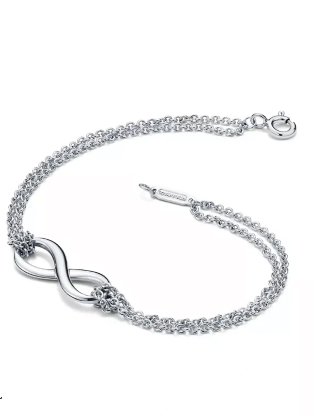 Tiffany Infinity - Sterling Silver Double Chain Bracelet